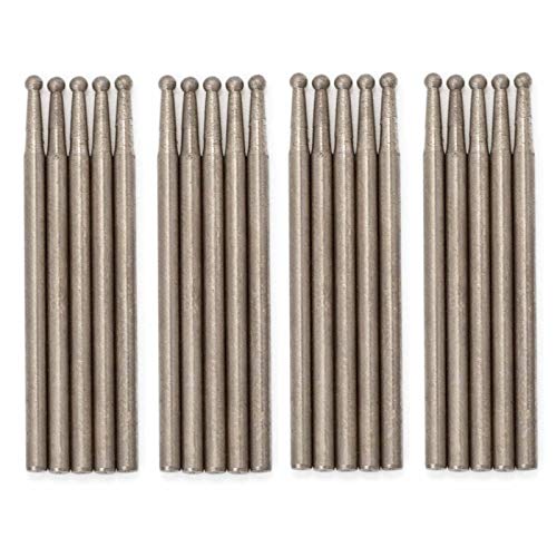 2mm Diamond Ball Burrs - 20 Pcs Pack