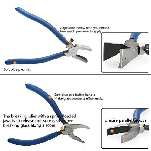 YOTINO Glass Cutting Kit with Grip Oil Feed Cutter