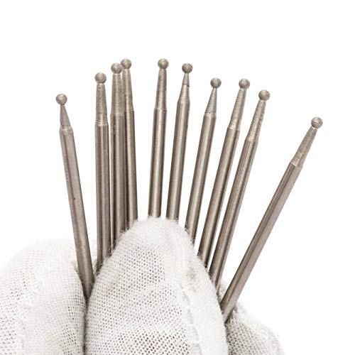 2mm Diamond Ball Burrs - 20 Pcs Pack