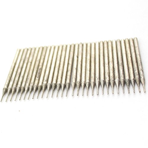 30Pcs Small 0.6mm Gemstone Drill Bits Lapidary Set