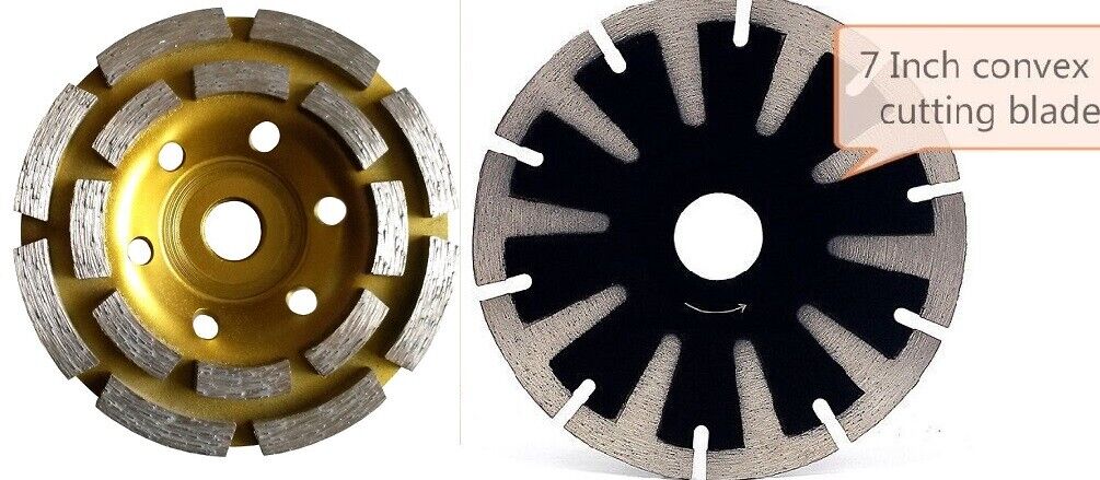 7" Diamond Convex Blade Grinding Cup Wheel Lapidary Saw