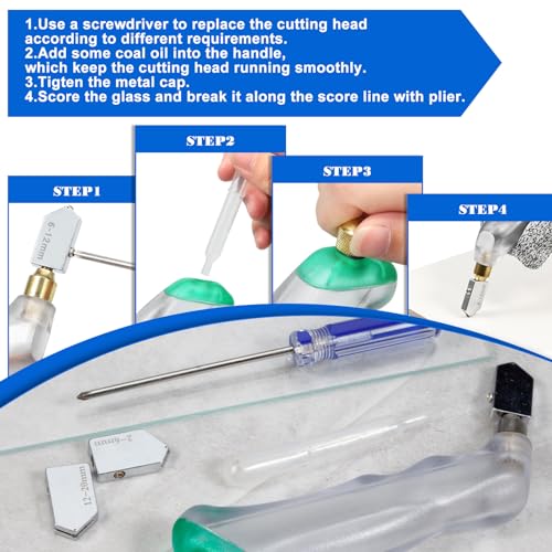 SPEEDWOX Glass Nippers Set with Tools and Gloves