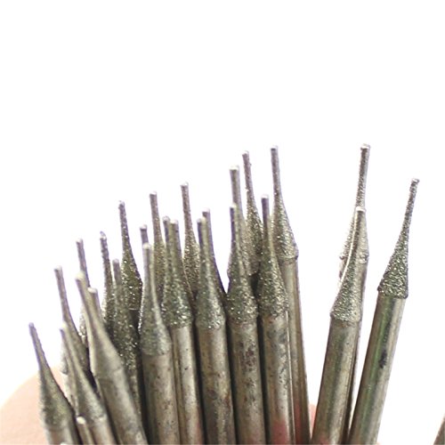 30Pcs Small 0.6mm Gemstone Drill Bits Lapidary Set