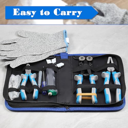 SPEEDWOX Glass Nippers Set with Tools and Gloves