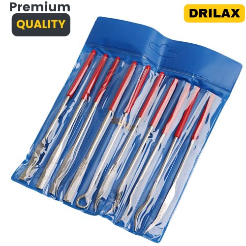 10-Piece Diamond Coated Needle File Set for Lapidary