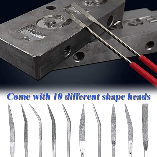 Diamond Mini Riffler Needle File Set for Lapidary Craft
