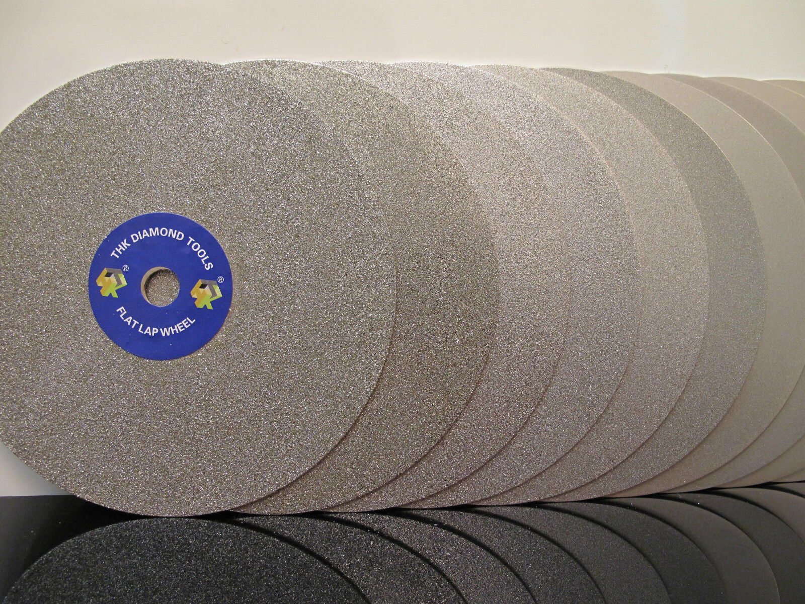 12 pcs 200mm Diamond Coated Flat Lap Wheel