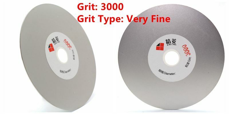 8'' Diamond Grinding Disc Wheel: 3000Grit Fine Flat Lap