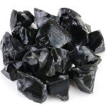 FIREBOOMOON 2lb/950g Rough Natural Black Obsidian Stones Raw Gemstone Crystal Rock for Cabbing,Tumbling,Cutting,Polishing,Lapidary,Wire Wrapping,Healing Reiki,Jewelry Making,Home Decoration(Black)