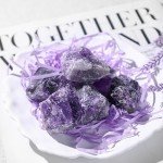 FUTUREPLUSX 6PCS Raw Amethyst, Natural Rough Stones Crystal Large Raw Crystals Bulk Healing Gemstones for Reiki Healing Tumbling Fountain Rocks Lapidary Cabbing Wire Wrapping Decoration, 0.66lb