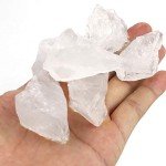 FIREBOOMOON 2lb/950g Rough Natural Clear Quartz Stone Raw Stone Gemstone Crystal Rock for Cabbing,Tumbling,Cutting,Polishing,Lapidary,Wire Wrapping,Healing Reiki,Jewelry Making,Decoration(White)