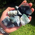 Simurg Raw Moss Agate Stone 1lb ''A'' Grade Rough Crystal Rocks for Cabbing, Tumbling, Cutting, Lapidary, Polishing, Reiki Crystal Healing