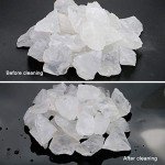 FIREBOOMOON 2lb/950g Rough Natural Clear Quartz Stone Raw Stone Gemstone Crystal Rock for Cabbing,Tumbling,Cutting,Polishing,Lapidary,Wire Wrapping,Healing Reiki,Jewelry Making,Decoration(White)
