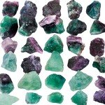 Rockcloud 1 lb Natural Crystals Raw Rough Stones for Cabbing,Tumbling,Cutting,Lapidary,Polishing,Reiki Crytsal Healing,Fluorite