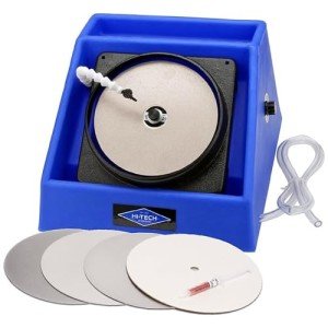 Hi-Tech Diamond - 8" Slant Cabber - Lapidary Equipment Crystal Glass Grinder Polishing Lapping Machine w/ Variable Speed Motor, Includes Glass Crystal Polishing Cabbing Machine Accessory Kit