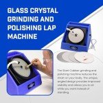 Hi-Tech Diamond - 8" Slant Cabber - Lapidary Equipment Crystal Glass Grinder Polishing Lapping Machine w/ Variable Speed Motor, Includes Glass Crystal Polishing Cabbing Machine Accessory Kit