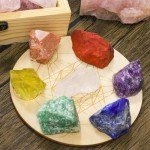 DUQGUHO 1 Lbs Crystals Raw Natural Rough Stones Natural Bulk 1’’ Color Rocks Gemstone for Lapidary Tumbling Cabbing Fountain Rocks Polishing Reiki Energy Balance Home Decoration 10 Pcs