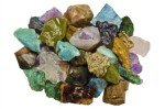 Fantasia Materials: 3 Pounds (Best Value) Bulk Rough Madagascar Stone Mix - Raw Natural Crystals & Rocks for Cabbing, Cutting, Lapidary, Tumbling, Polishing, Wire Wrapping, Wicca & Reiki