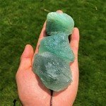 Simurg Raw Green Fluorite Stone 1lb Green Fluorite Rough Crystal - Green Fluorite for Cabbing, Tumbling, Cutting, Lapidary, Polishing, Reiki Crystal Healing