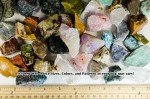 Fantasia Materials: 3 Pounds (Best Value) Bulk Rough Madagascar Stone Mix - Raw Natural Crystals & Rocks for Cabbing, Cutting, Lapidary, Tumbling, Polishing, Wire Wrapping, Wicca & Reiki