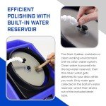 Hi-Tech Diamond - 6" Slant Cabber - Lapidary Equipment Crystal Glass Grinder Polishing Lap Cabbing Machine w/ Variable Speed Motor, Includes Glass Crystal Polishing Accessory Kit