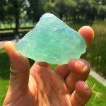 Simurg Raw Green Fluorite Stone 1lb Green Fluorite Rough Crystal - Green Fluorite for Cabbing, Tumbling, Cutting, Lapidary, Polishing, Reiki Crystal Healing