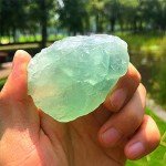 Simurg Raw Green Fluorite Stone 1lb Green Fluorite Rough Crystal - Green Fluorite for Cabbing, Tumbling, Cutting, Lapidary, Polishing, Reiki Crystal Healing