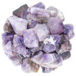 BEZAVO Amethyst Rough Stones - 1 lb Raw Crystals for Tumbling, Jewelry Making, Polishing, Cabbing, Lapidary, Fountain Rocks, Decoration, Gem Mining, Wire Wrapping, and Reiki Healing
