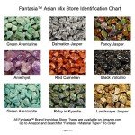Fantasia Materials: 3 lbs (Best Value) of Exclusive Premium Asia Stone Mix - Raw Natural Crystals & Rocks for Cabbing, Cutting, Lapidary, Tumbling, Polishing, Wire Wrapping, Wicca & Reiki