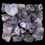 BEZAVO Amethyst Rough Stones - 1 lb Raw Crystals for Tumbling, Jewelry Making, Polishing, Cabbing, Lapidary, Fountain Rocks, Decoration, Gem Mining, Wire Wrapping, and Reiki Healing
