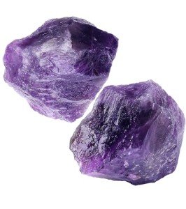 NUKAYAI 2Pcs Amethyst Raw Crystals 1.8-2.2" Large Rocks Rough Stones Healing Crystal for Tumbling Wicca Reiki Polishing Fountain DIY Lapidary Cabbing Wire Wrapping Decoration Natural Rock Gifts