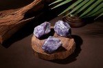 NUKAYAI 2Pcs Amethyst Raw Crystals 1.8-2.2" Large Rocks Rough Stones Healing Crystal for Tumbling Wicca Reiki Polishing Fountain DIY Lapidary Cabbing Wire Wrapping Decoration Natural Rock Gifts