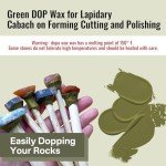 SuperDi Green DOP Wax Replacement for Lapidary Cabochons Cabbing Forming Buffing Polishing Cutting Made of Bees Waxs (1Pack)