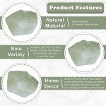 Green Jade Rough Gemstones For Jewelry Making, Raw Stones and Crystals Bulk, Tumbling Bulk, Polishing, Cabbing, Lapidary, Fountain Rocks, Decoration, Wire Wrapping, Gem Mining, Reiki Healing 1 lb