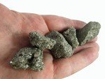 CircuitOffice 5 Piece Natural Rough Pyrite Crystals, Raw Fool's Gold, 0.75" - 2", Healing Crystals For Cabbing, Tumbling, Cutting, Lapidary, Polishing, Reiki Crystal Healing and Metaphysical