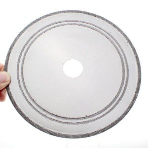 ILOVETOOL 7 inch Thin Edge Wet Diamond Blade Disc Lapidary Saw Gemstone Rock Cutting Trim Saw