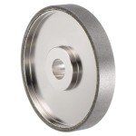 HARFINGTON Diamond Lapidary Wheel 6 Inch x 1 Inch Arbor Hole Grit: 180 Grinding Wheels for Stone, Marble, Glass, Ceramics, Crystal, Carbide, Steel