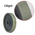SCOTTCHEN Diamond Lapidary Jewelry Grinding Wheel 6"x1" with 1" Arbor Hole (for Gem Granite Glass Stone Marble Jade) - 120 Grit