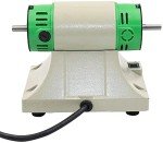 Mini Jewelry Polishing Machine,110V 350W Electric Benchtop Buffer Polisher Grinder Tool Lapidary Buffing Equipment,Rock Tumbler/Tumbling Machine US Plug
