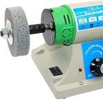 Mini Jewelry Polishing Machine,110V 350W Electric Benchtop Buffer Polisher Grinder Tool Lapidary Buffing Equipment,Rock Tumbler/Tumbling Machine US Plug