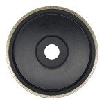 CAQUXIL Diamond Lapidary Jewelry Grinding Wheel 6 Inch with 1 Inch Arbor Hole, Diamond Grinding Wheel for Gem, Marble, Granite, Glass, Ceramics, Cemented Carbide, 80 Grit