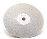 Drilax 6 inch Grit 240 Professional Quality High Density Diamond Coated Flat Lap Lapping Lapidary Wheel Disc Glass Jewelry Polishing Tool Grinding Sharpening Metal Back 1/2 Arbor (Grit240)