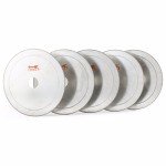 ILOVETOOL 6 inch Diamond Lapidary Trim Saw Blades Wet Cutting Gemstone Arbor 25mm Rim 0.53mm Pack of 5Pcs