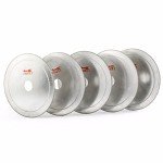 ILOVETOOL 6 inch Diamond Lapidary Trim Saw Blades Wet Cutting Gemstone Arbor 25mm Rim 0.53mm Pack of 5Pcs