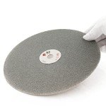 JINGLING 8" Inch Diamond Grinding Disc 120 Grit Flat Lap Disk Lapping Plate Sanding Pads Lapidary Tools for Stone Pottery Faceting Machine