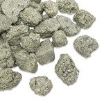 1/2 lb Pyrite Rough Stones - Natural Raw Crystals for Tumbling Cabbing Polishing Wire Wrapping Lapidary & Jewelry Making - Fountain Decoration Rocks - Reiki Yoga & Wicca Healing - Bulk Rocks