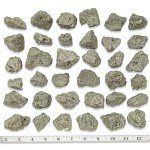 1/2 lb Pyrite Rough Stones - Natural Raw Crystals for Tumbling Cabbing Polishing Wire Wrapping Lapidary & Jewelry Making - Fountain Decoration Rocks - Reiki Yoga & Wicca Healing - Bulk Rocks