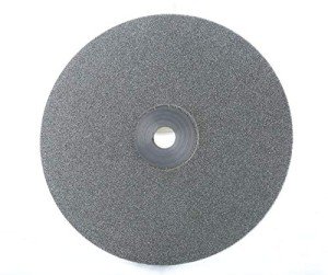 Drilax 6 inch Grit 60 Professional Quality High Density Diamond Coated Flat Lap Lapping Lapidary Wheel Disc Glass Jewelry Polishing Tool Grinding Sharpening Metal Back 1/2 Arbor (Grit60)