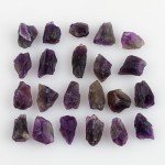 CRYSTALIS 100 cts Natural Purple-Amethyst Wholesale Loose Gemstone Bulk, Crystals Raw Rough Stones for Cabbing, Tumbling, Cutting, Lapidary, Polishing, Reiki Healing Wire Wrapping, DIY, Gem Collection