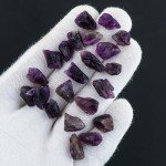 CRYSTALIS 100 cts Natural Purple-Amethyst Wholesale Loose Gemstone Bulk, Crystals Raw Rough Stones for Cabbing, Tumbling, Cutting, Lapidary, Polishing, Reiki Healing Wire Wrapping, DIY, Gem Collection